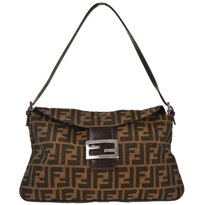 Fendi Brown Canvas Zucca Handbag