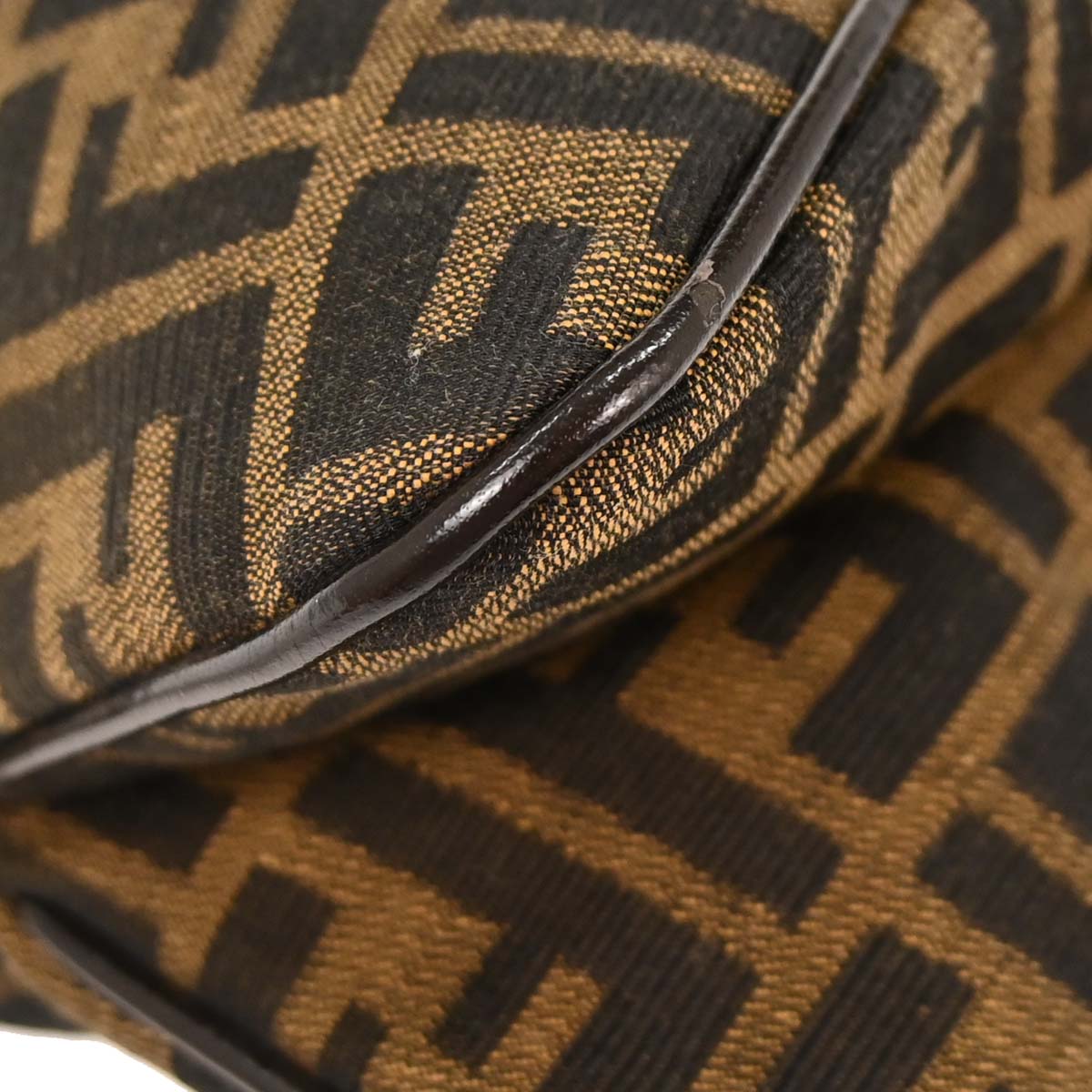 Fendi Brown Canvas Zucca Handbag