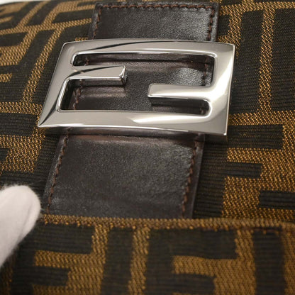Fendi Brown Canvas Zucca Handbag