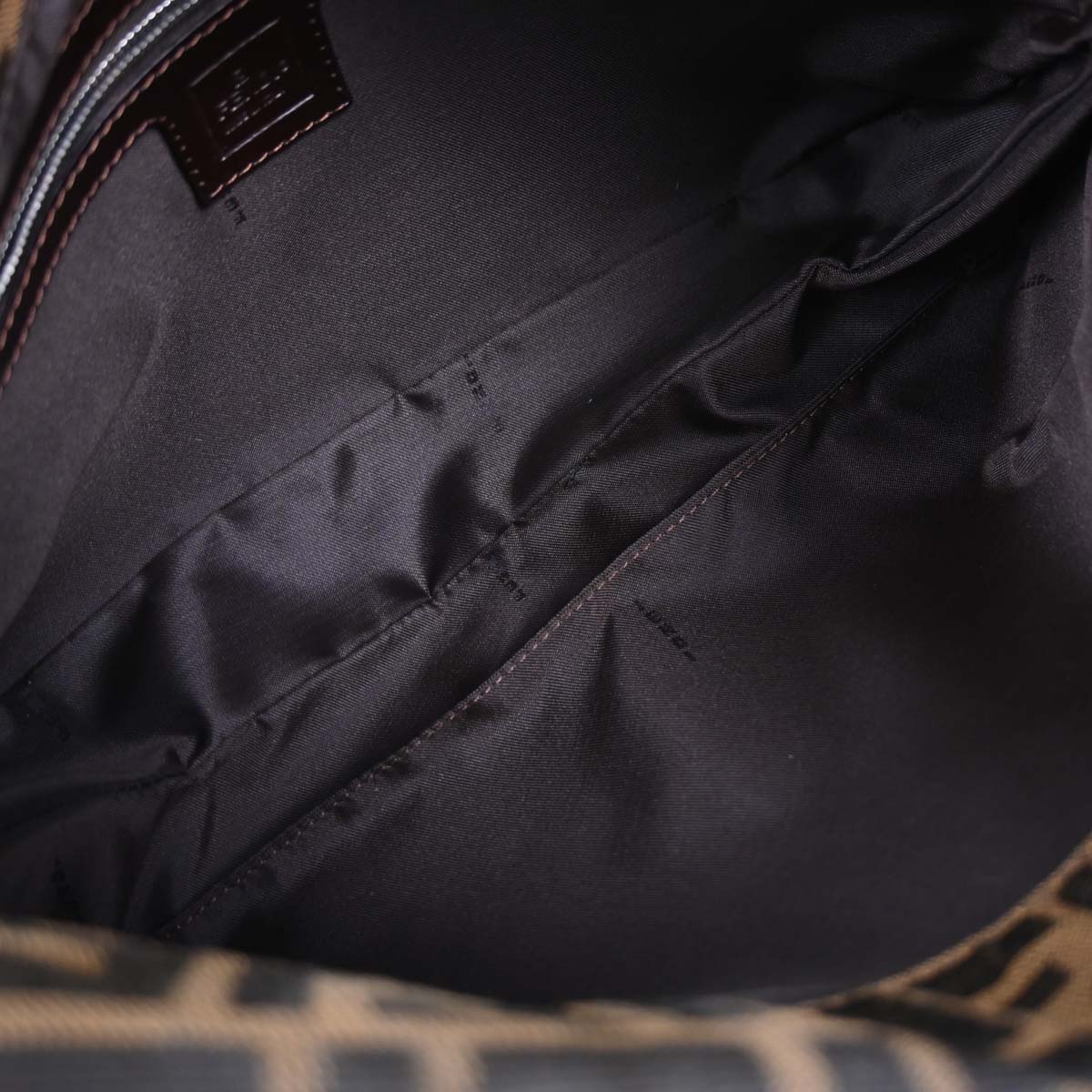 Fendi Brown Canvas Zucca Handbag