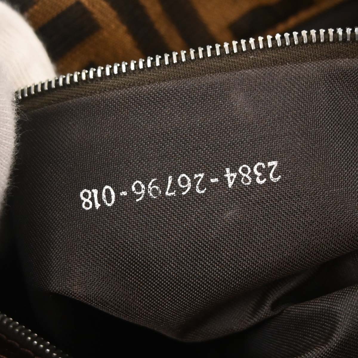 Fendi Brown Canvas Zucca Handbag