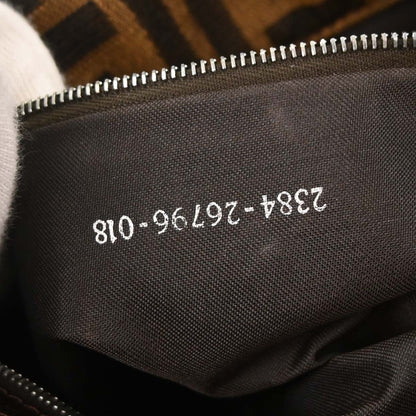 Fendi Brown Canvas Zucca Handbag