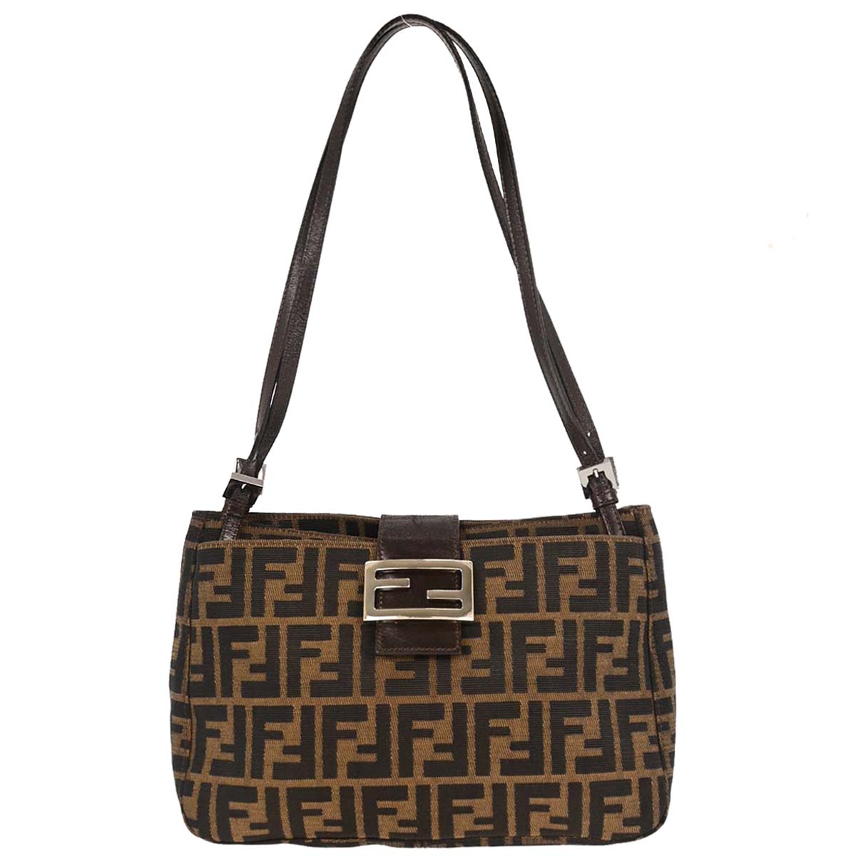 Fendi Brown Canvas Zucca Handbag