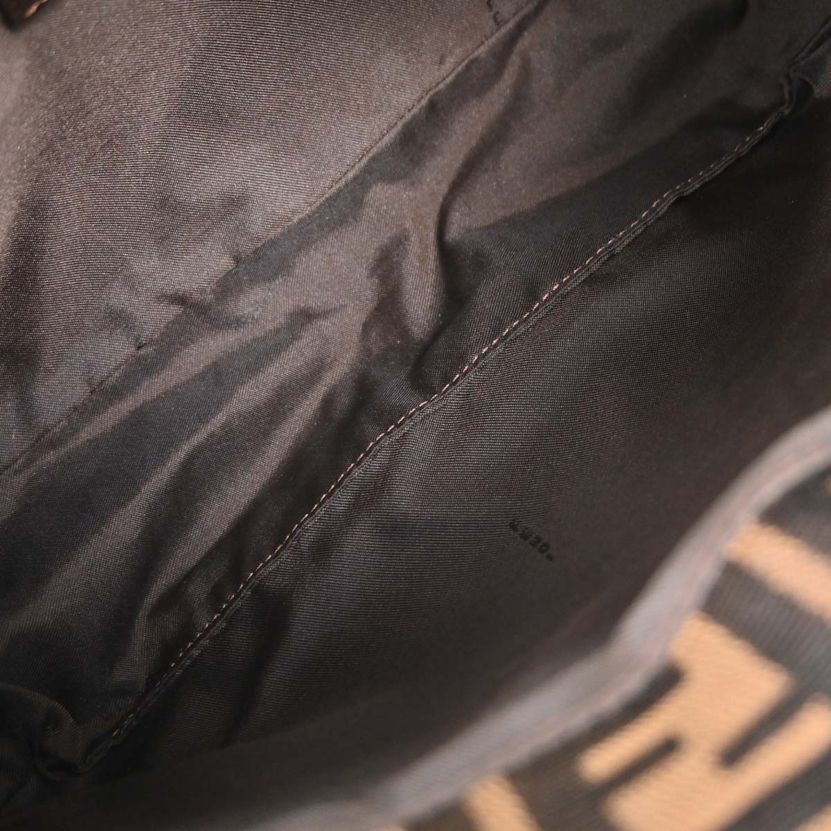Fendi Brown Canvas Zucca Handbag