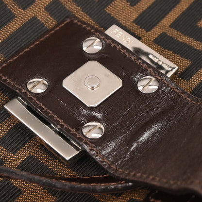 Fendi Brown Canvas Zucca Handbag