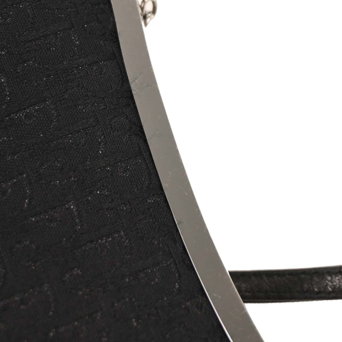 Christian Dior Black Canvas Trotter Saddle Handbag