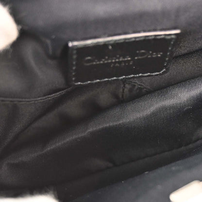 Christian Dior Black Canvas Trotter Saddle Handbag