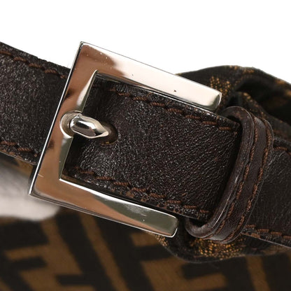 Fendi Brown Canvas Zucca Baguette Handbag