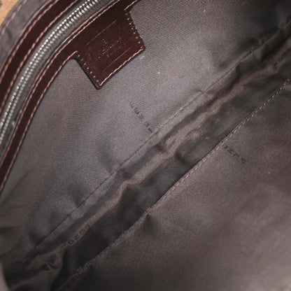 Fendi Brown Canvas Zucca Baguette Handbag