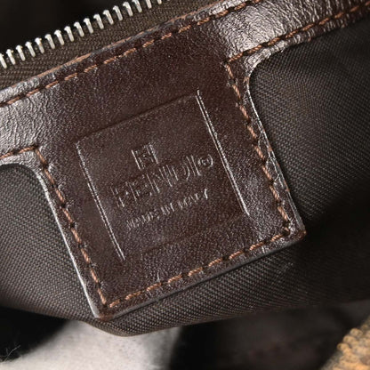 Fendi Brown Canvas Zucca Baguette Handbag