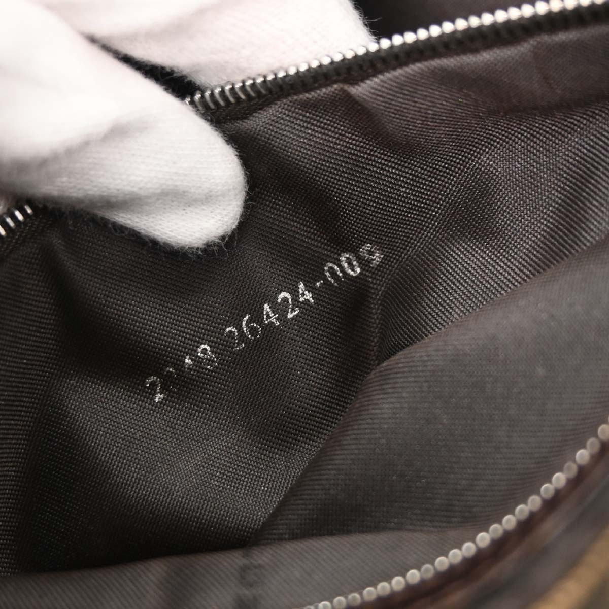 Fendi Brown Canvas Zucca Baguette Handbag