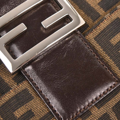 Fendi Brown Canvas Zucca Baguette Handbag