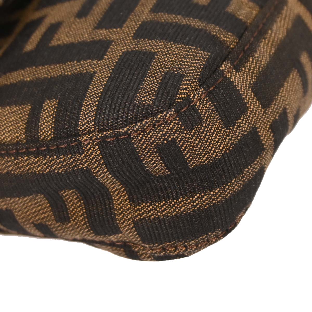 Fendi Brown Canvas Zucca Baguette Handbag