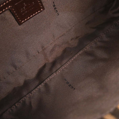 Fendi Brown Canvas Zucca Baguette Handbag