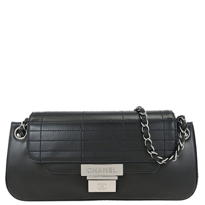 Chanel Black Calfskin Accordion Flap Bag