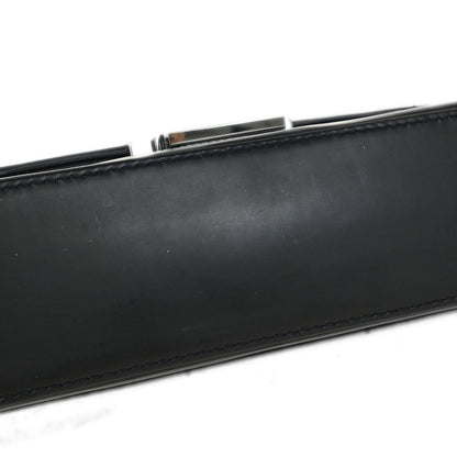 Chanel Black Calfskin Accordion Flap Bag