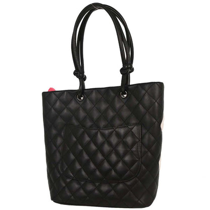 Chanel Black Calfskin Cambon Ligne Tote Handbag