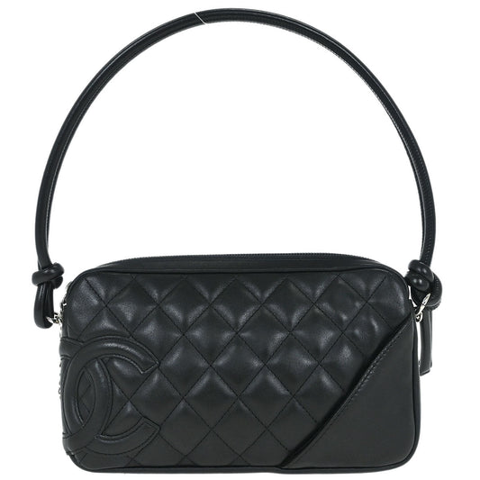 Chanel Black Calfskin Cambon Ligne Handbag