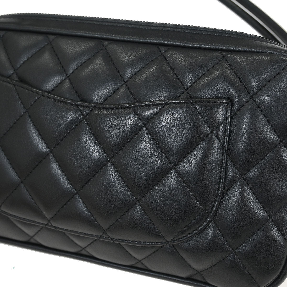 Chanel Black Calfskin Cambon Ligne Handbag