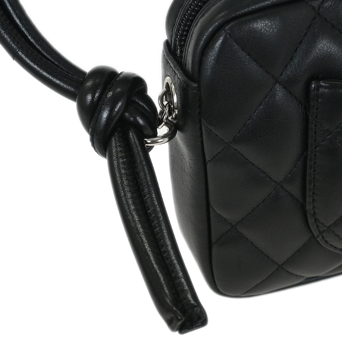 Chanel Black Calfskin Cambon Ligne Handbag