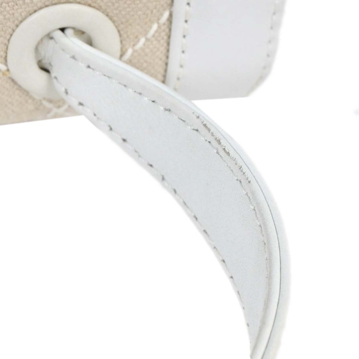 Chanel Ivory Canvas Handbag