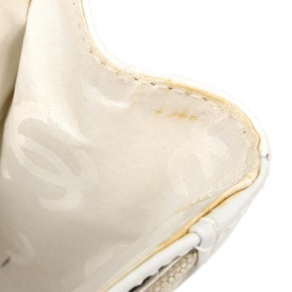 Chanel Ivory Canvas Handbag