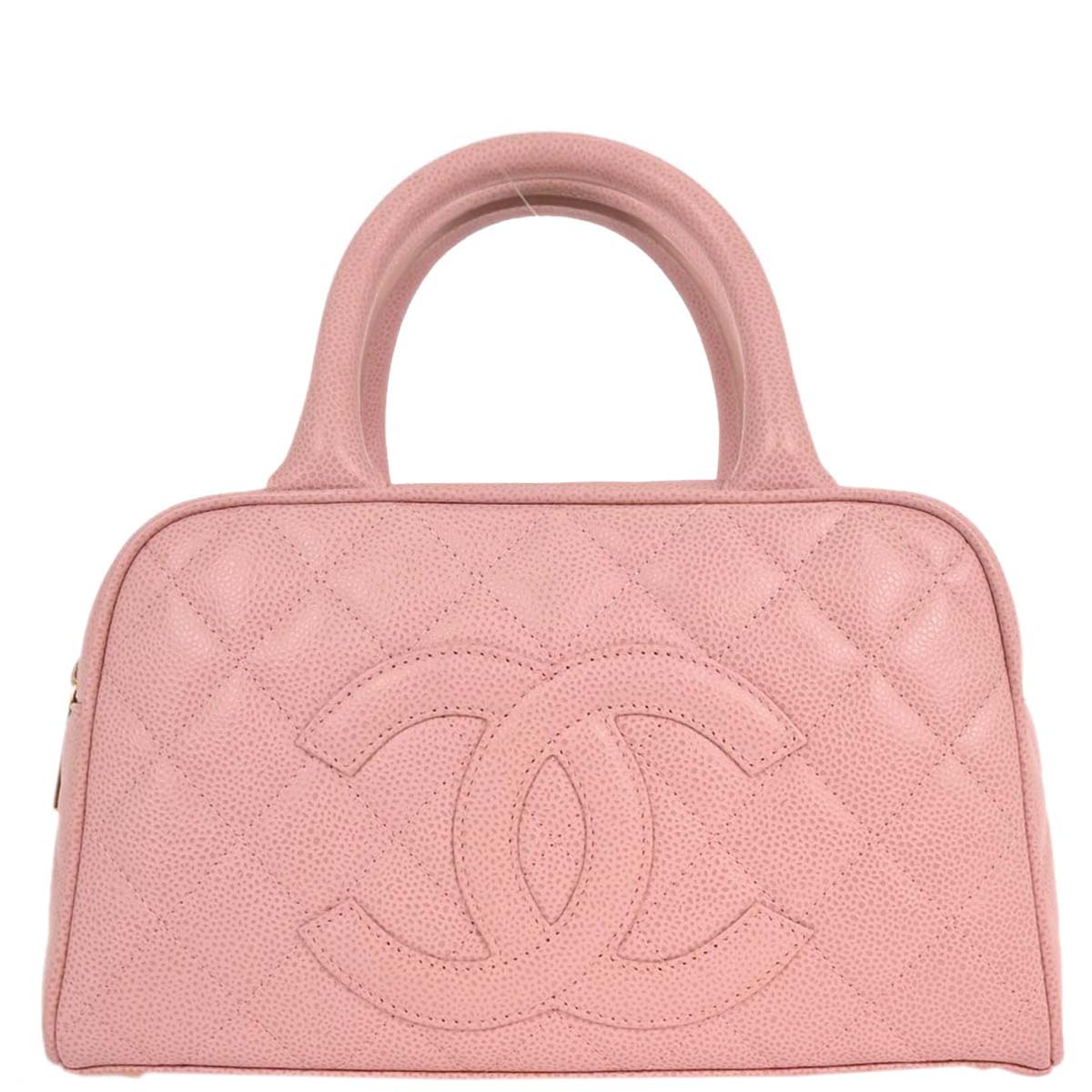 Chanel Pink Caviar Bowling Bag