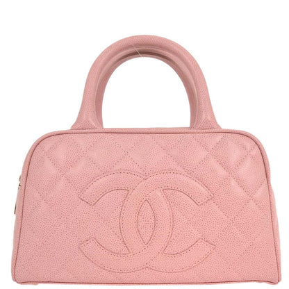 Chanel Pink Caviar Bowling Bag