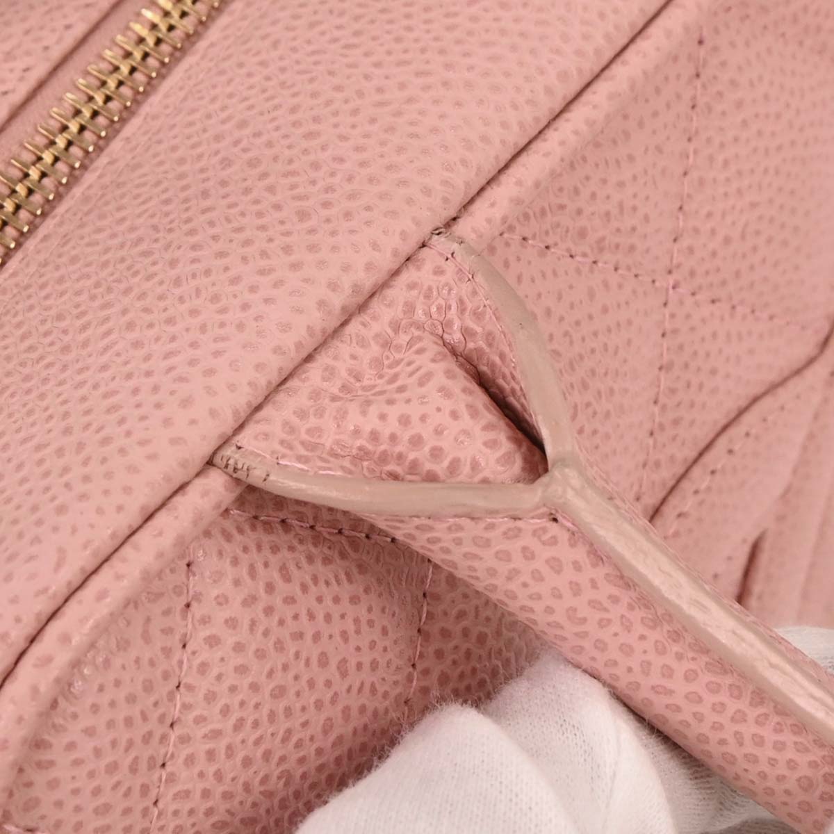 Chanel Pink Caviar Bowling Bag