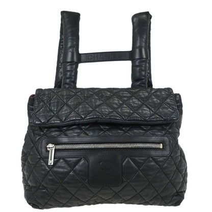 Chanel Black Calfskin Coco Cocoon Backpack