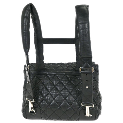 Chanel Black Calfskin Coco Cocoon Backpack
