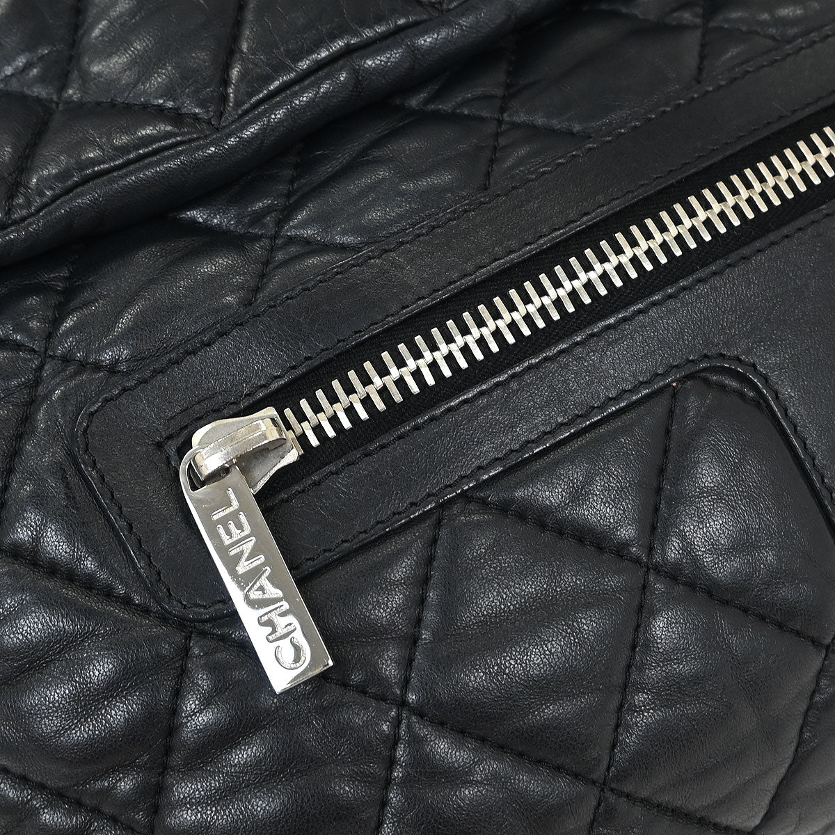 Chanel Black Calfskin Coco Cocoon Backpack