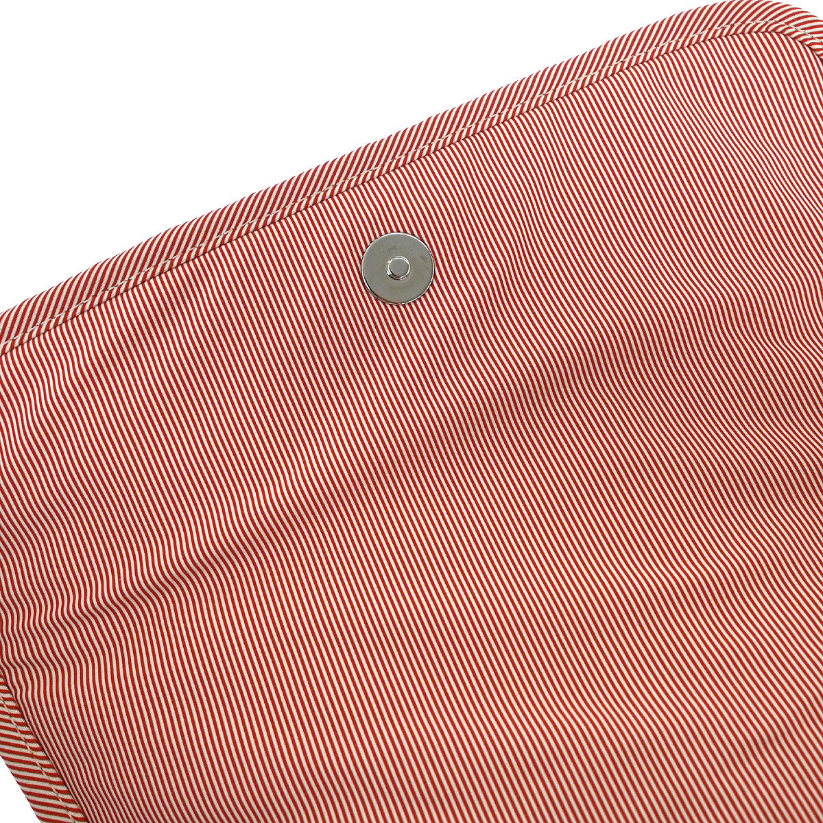 Chanel Red White Nylon Striped Bubble Quilt Accordion Flap Bag