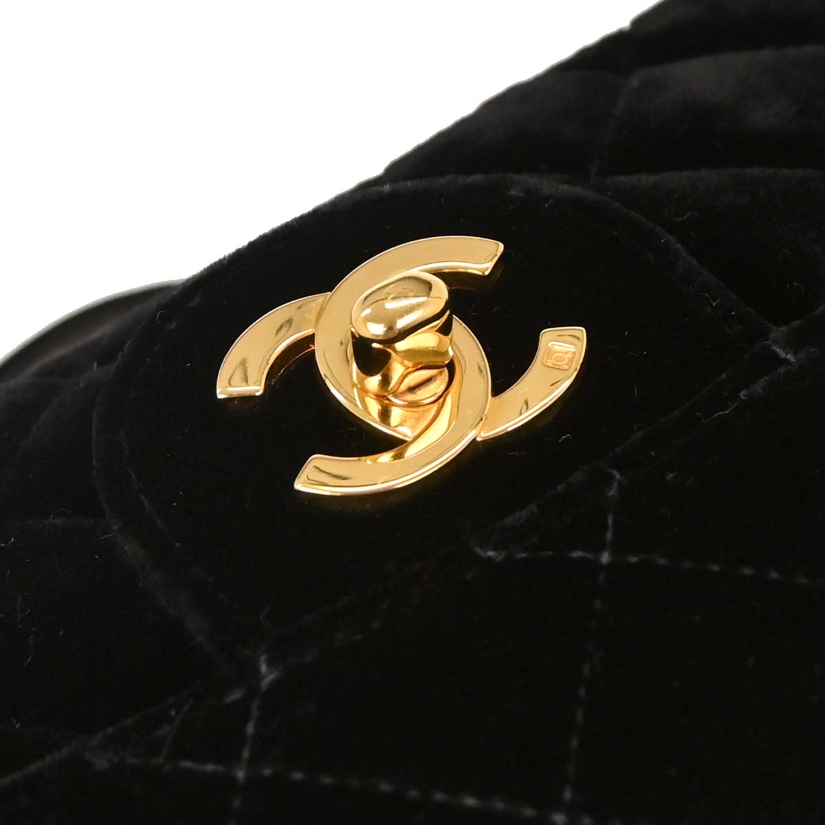 Chanel Black Velvet Backpack