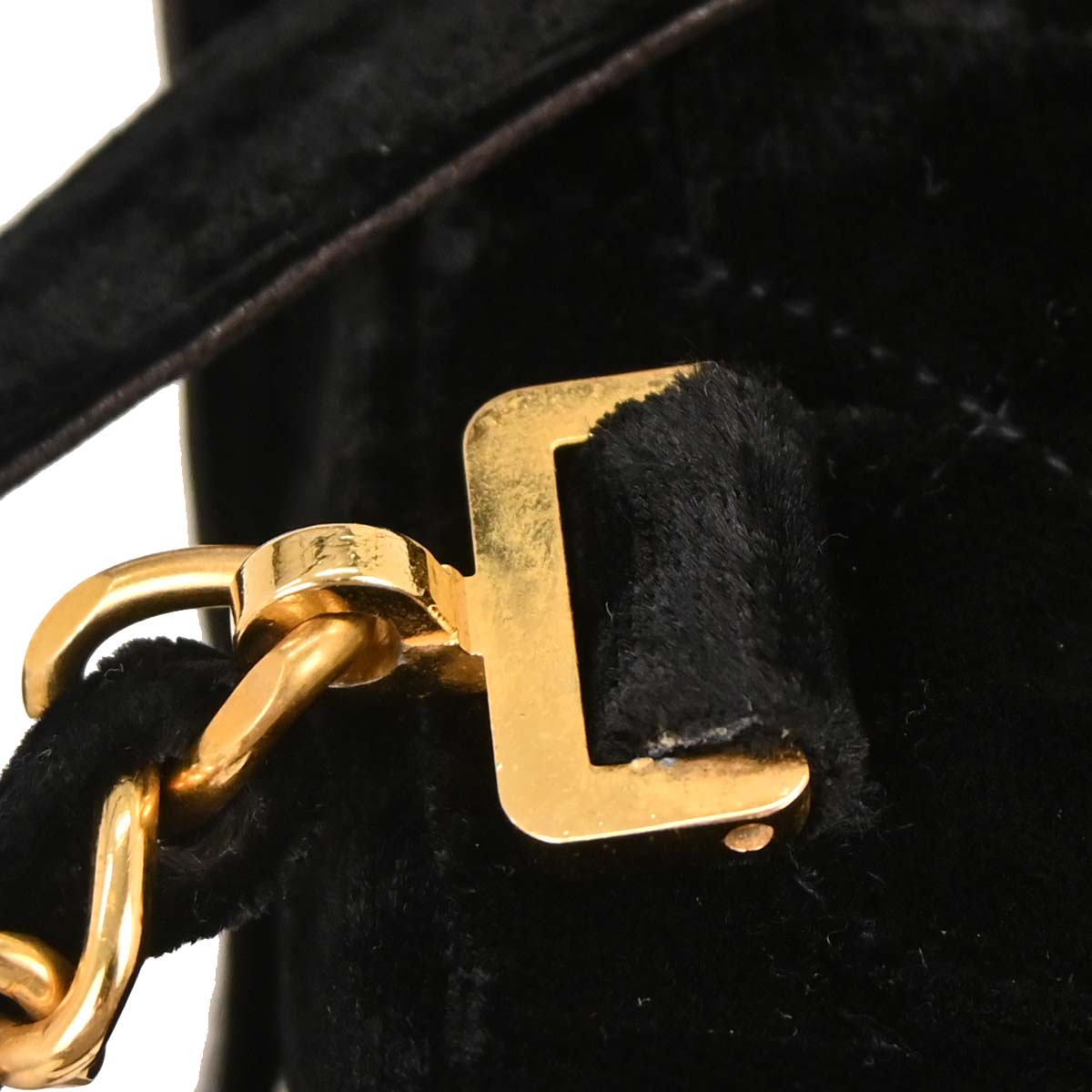 Chanel Black Velvet Backpack