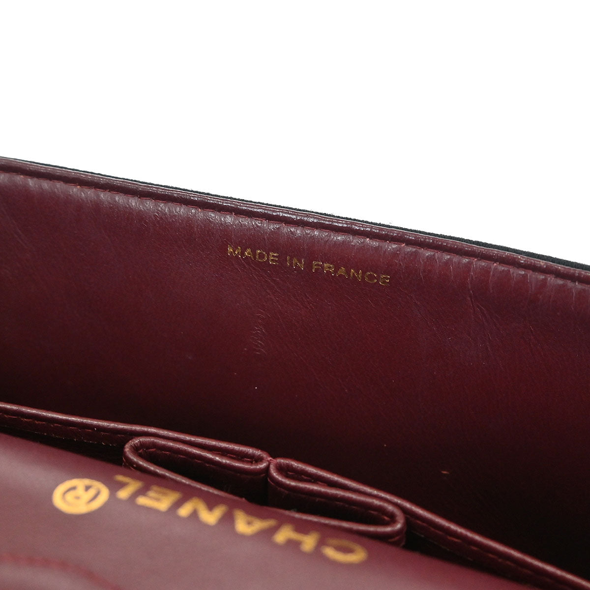 Chanel Black Cotton 2.55 Medium Classic Double Flap Shoulder Bag