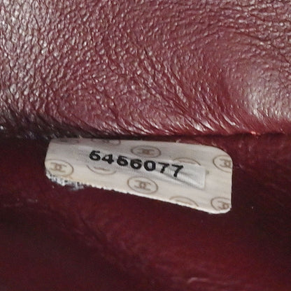 Chanel Black Cotton 2.55 Medium Classic Double Flap Shoulder Bag