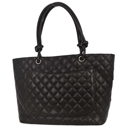 Chanel Black Calfskin Cambon Ligne Tote Handbag