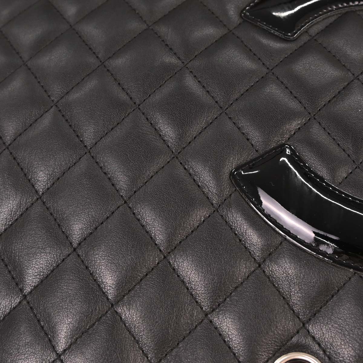 Chanel Black Calfskin Cambon Ligne Tote Handbag