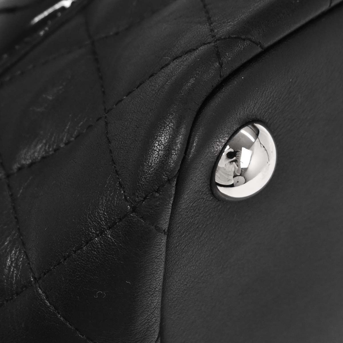 Chanel Black Calfskin Cambon Ligne Tote Handbag