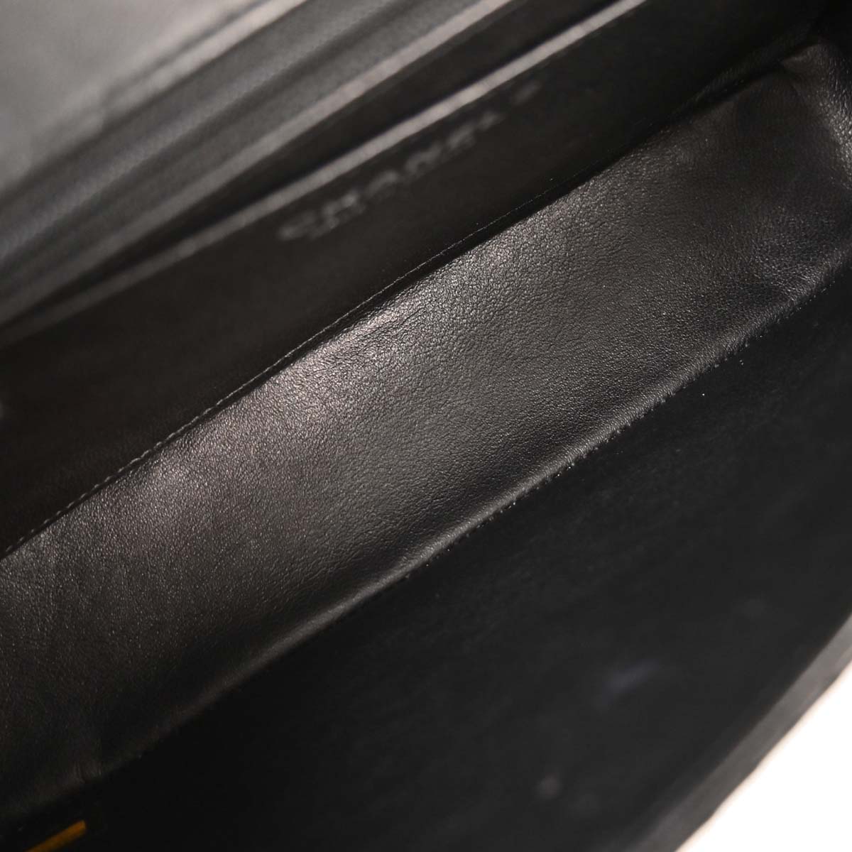 Chanel Black Perforated Calfskin Shoulder Bag