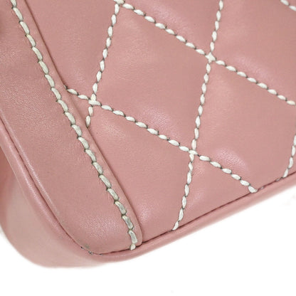 Chanel Pink Calfskin Top Handle Handbag