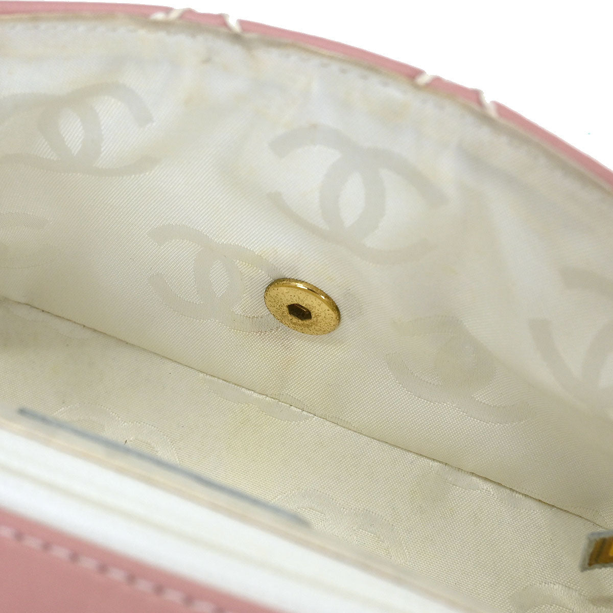 Chanel Pink Calfskin Top Handle Handbag