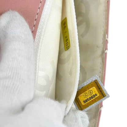 Chanel Pink Calfskin Top Handle Handbag