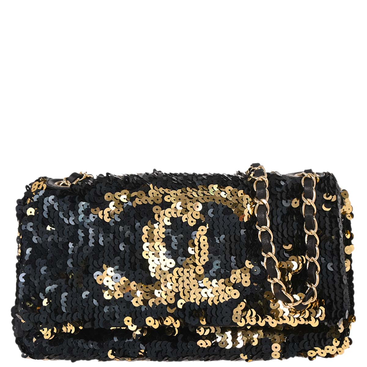 Chanel Navy Sequins Shoulder Bag
