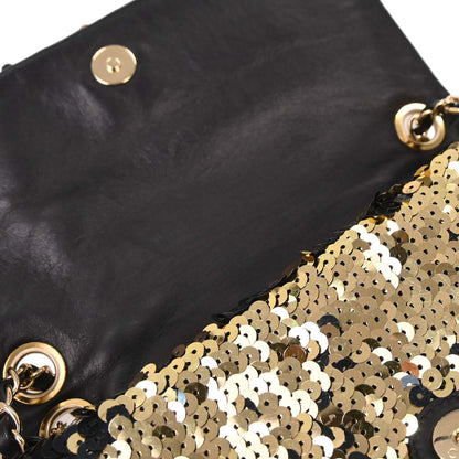 Chanel Navy Sequins Shoulder Bag