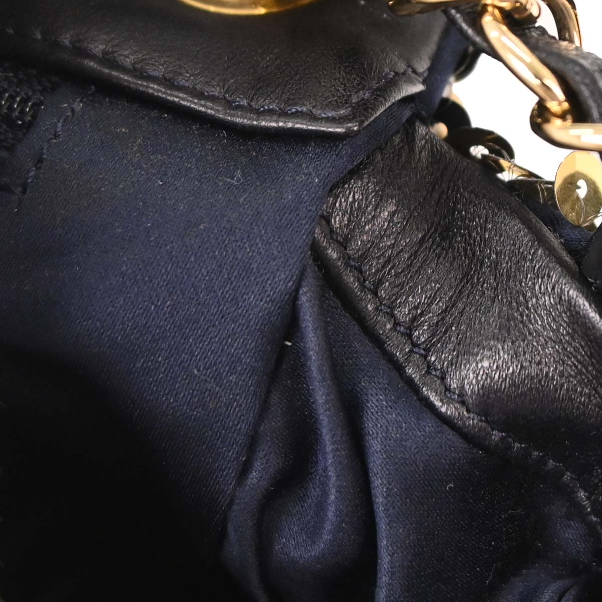 Chanel Navy Sequins Shoulder Bag