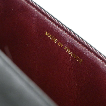 Chanel Black Lambskin Straight Flap Handbag