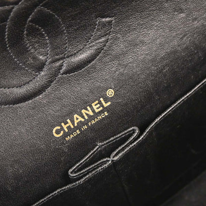 Chanel Black Caviar Medium Classic Double Flap Shoulder Bag