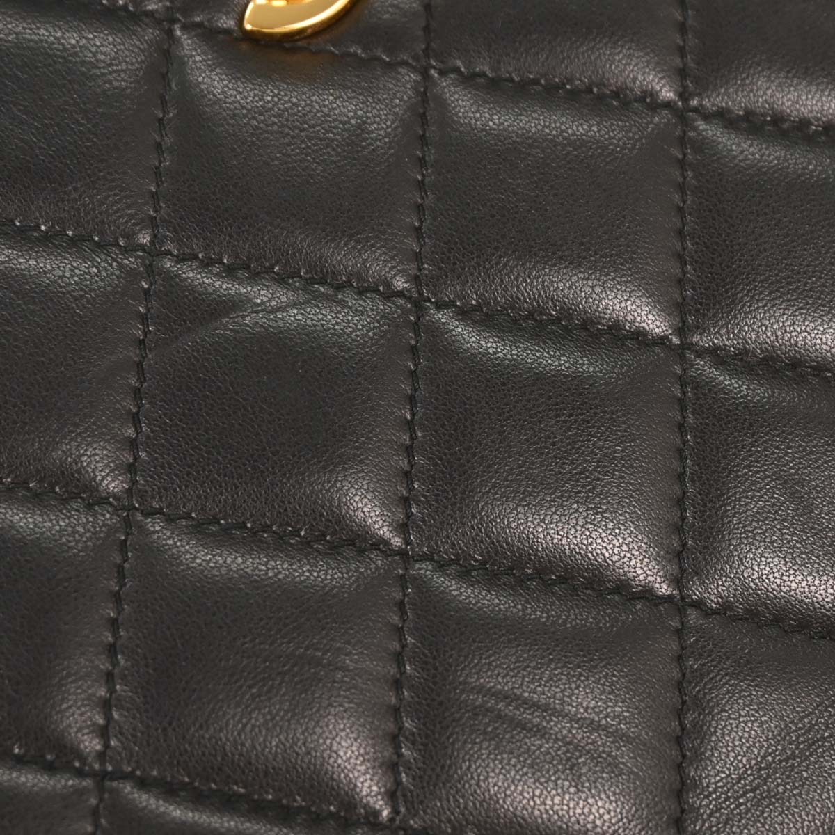 Chanel Black Lambskin Full Flap Shoulder Bag